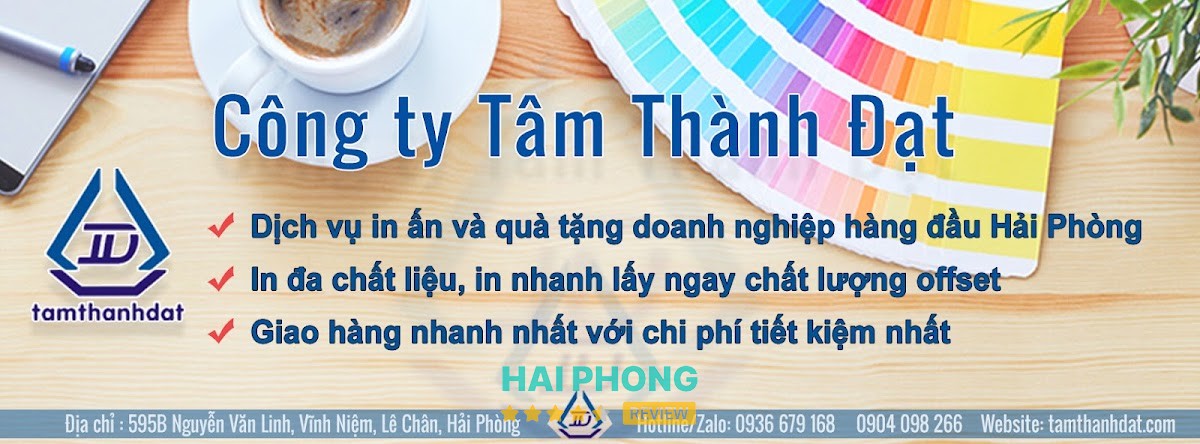 Công Ty In Ấn - Quà Tặng Tâm Thành Đạt Hải Phòng