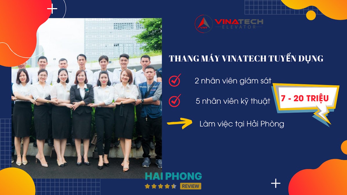 Vinatech - dịch vụ thang máy ở Lê Chân