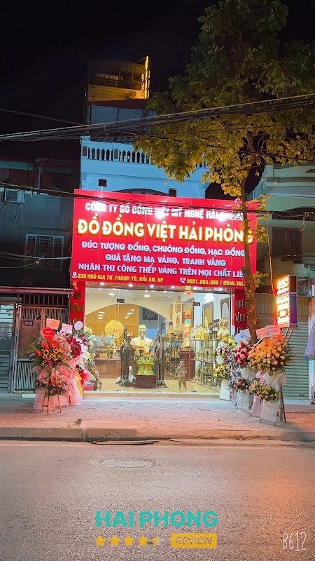 Đồ thờ bằng đồng tại 565 Ngô Gia Tự, Hải An