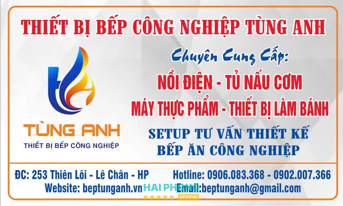 Thiết bị bếp công nghiệp tại An Biên Hải Phòng