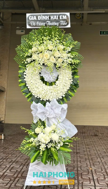 Vòng Hoa Đám Tang Hải Phòng - Bình An Flower – hình ảnh 2