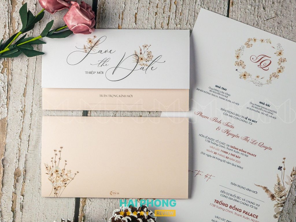 Thiệp cưới Hải Dương Hải Phòng