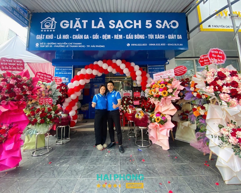 GIẶT LÀ SẠCH 5 SAO Hải Phòng