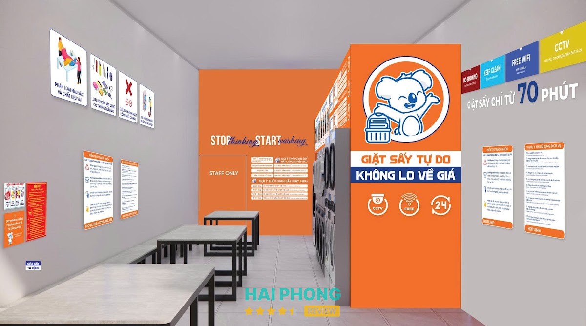 Giặt Sấy Tự Động Koalala Trại Lẻ, Hải Phòng - Self Service Laundry Lê Chân