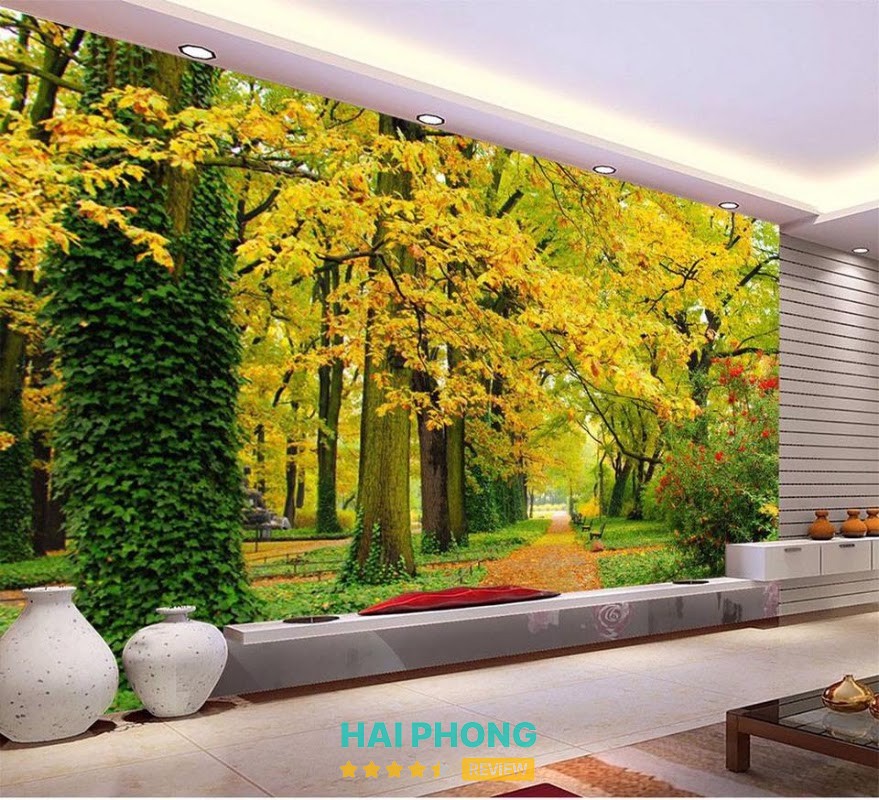 Tranh dán tường 3D Phúc Nga Hải Phòng tại Lê Chân