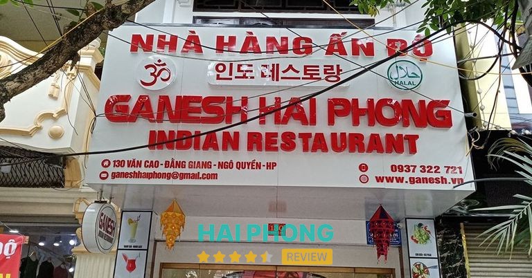 Ganesh Hải Phòng - Nhà hàng Ấn Độ đường Văn Cao