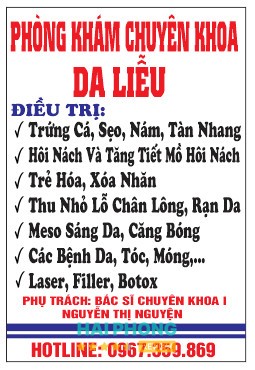 Phòng khám Da Liễu - Thẩm mỹ Bác sĩ Nguyện Hải Dương