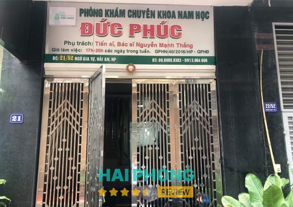 Phòng Khám Nam khoa Đức Phúc - Ts.Bs Nguyễn Mạnh Thắng Hải Phòng