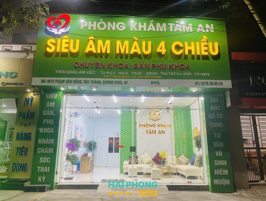 PHÒNG KHÁM SẢN PHỤ KHOA TÂM AN – 1673 Phạm Văn Đồng, Dương Kinh, Hải Phòng, Việt Nam