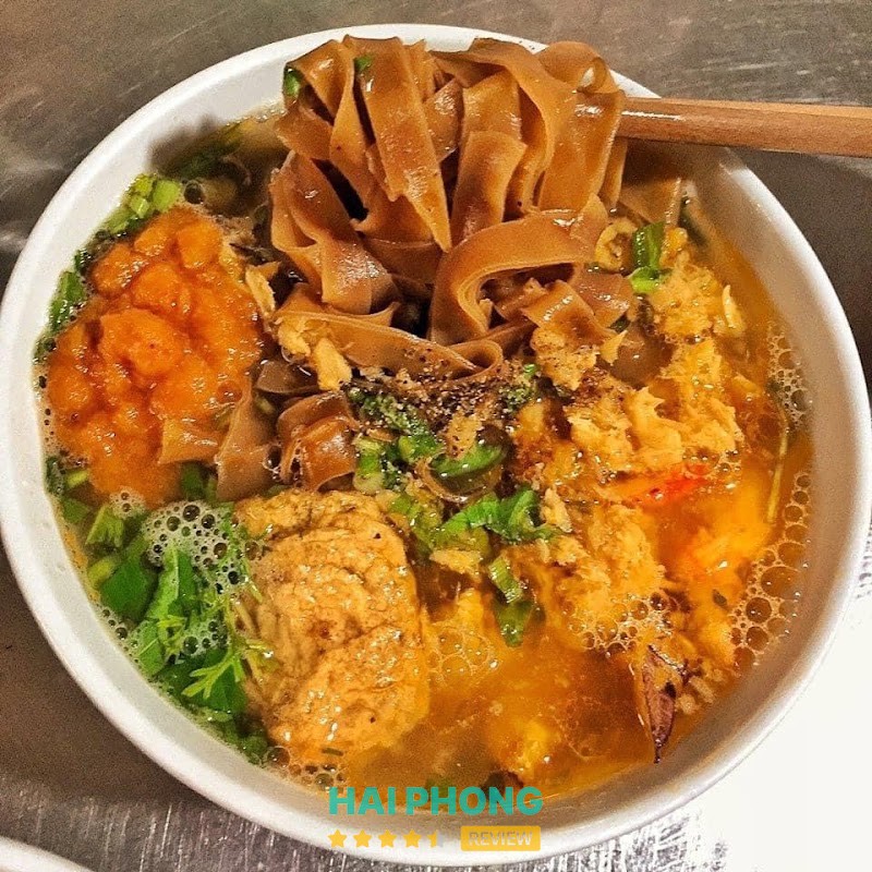 Tô bánh đa cua bể tại Cầu Đất Hải Phòng