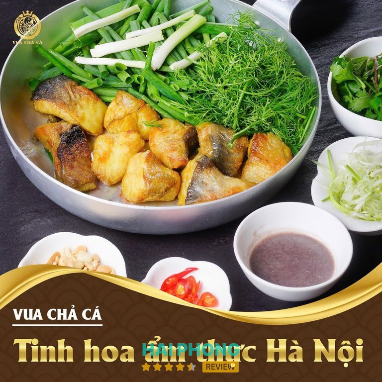 Món ăn tại Vua Chả Cá Aeon Mall Hải Phòng