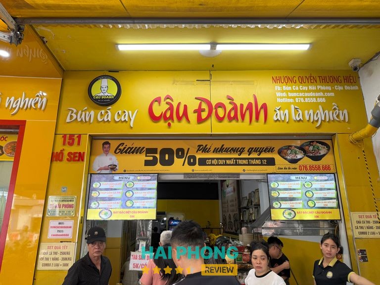 Bún cá cay Hải Phòng Cậu Đoành tại Hồ Sen Lê Chân