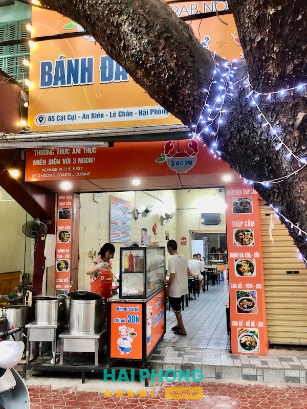 Bánh đa cua bể 3 Ngon tại phố Cát Cụt