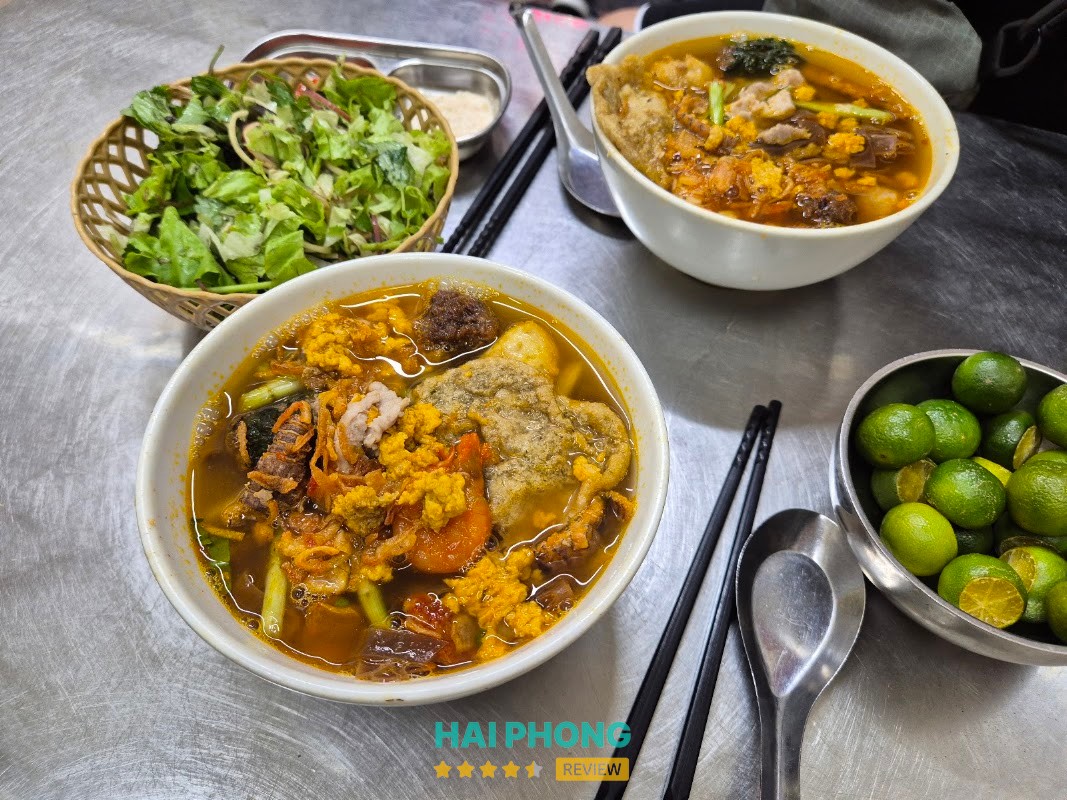 Topping bánh đa cua 46 Lạch Tray