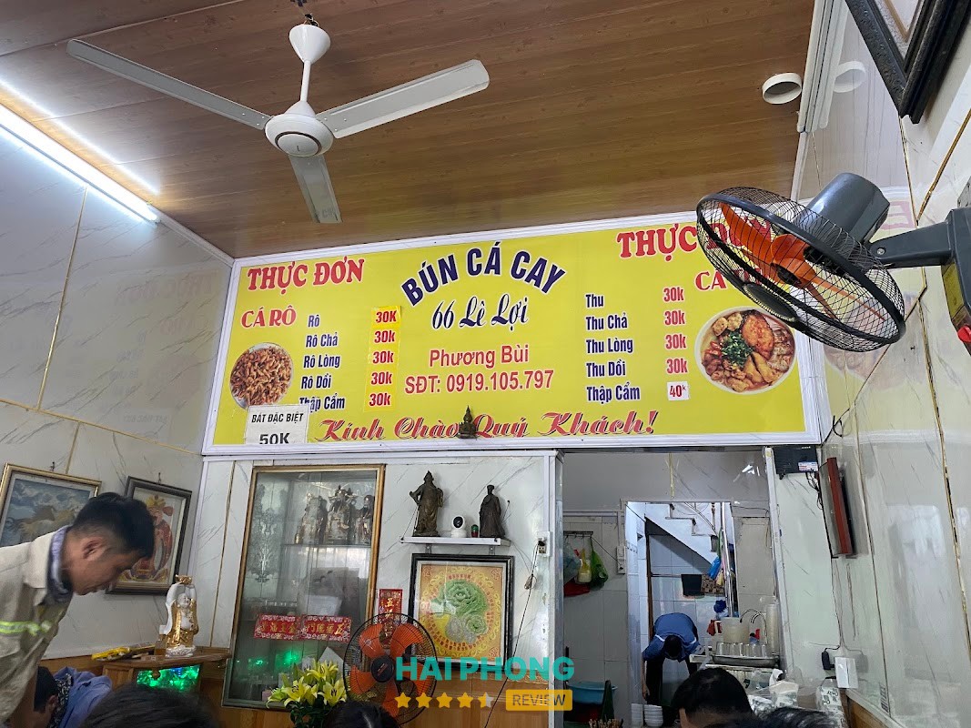 Bún cá cay 66 Lê Lợi Gia Viên
