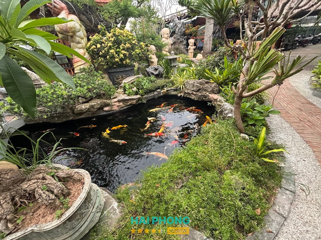Cafe Vườn Nét Xưa - không gian sân vườn