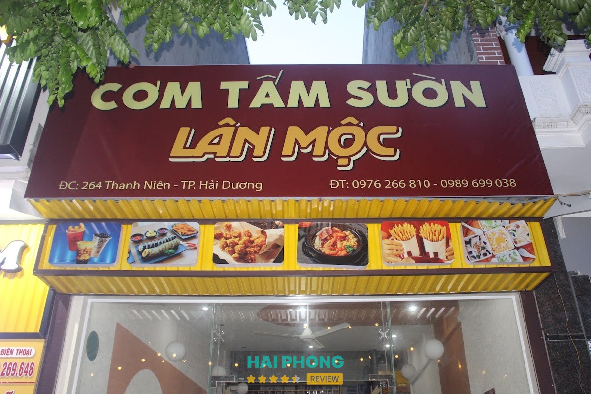 Cơm tấm sườn lân mộc Hải Dương