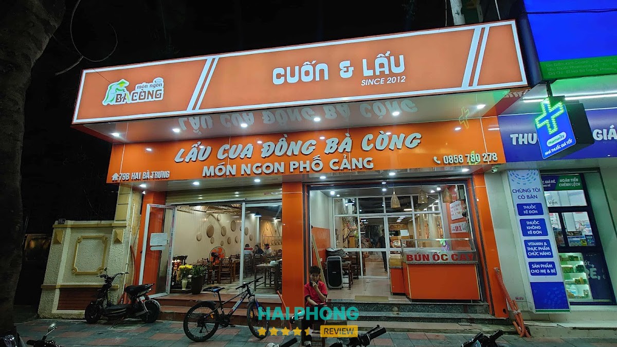 Lẩu và cuốn - Món ngon Bà Còng Lê Chân