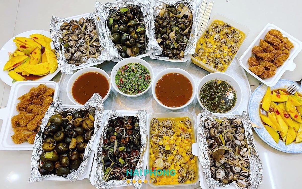 Các món ốc tại Ốc Cô Lời