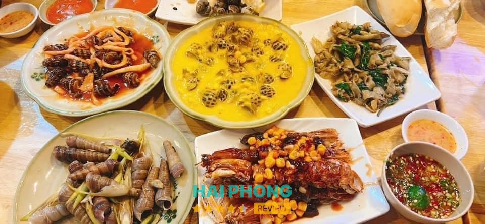 Các món ăn tại Bính Ốc 96 Thủy Nguyên