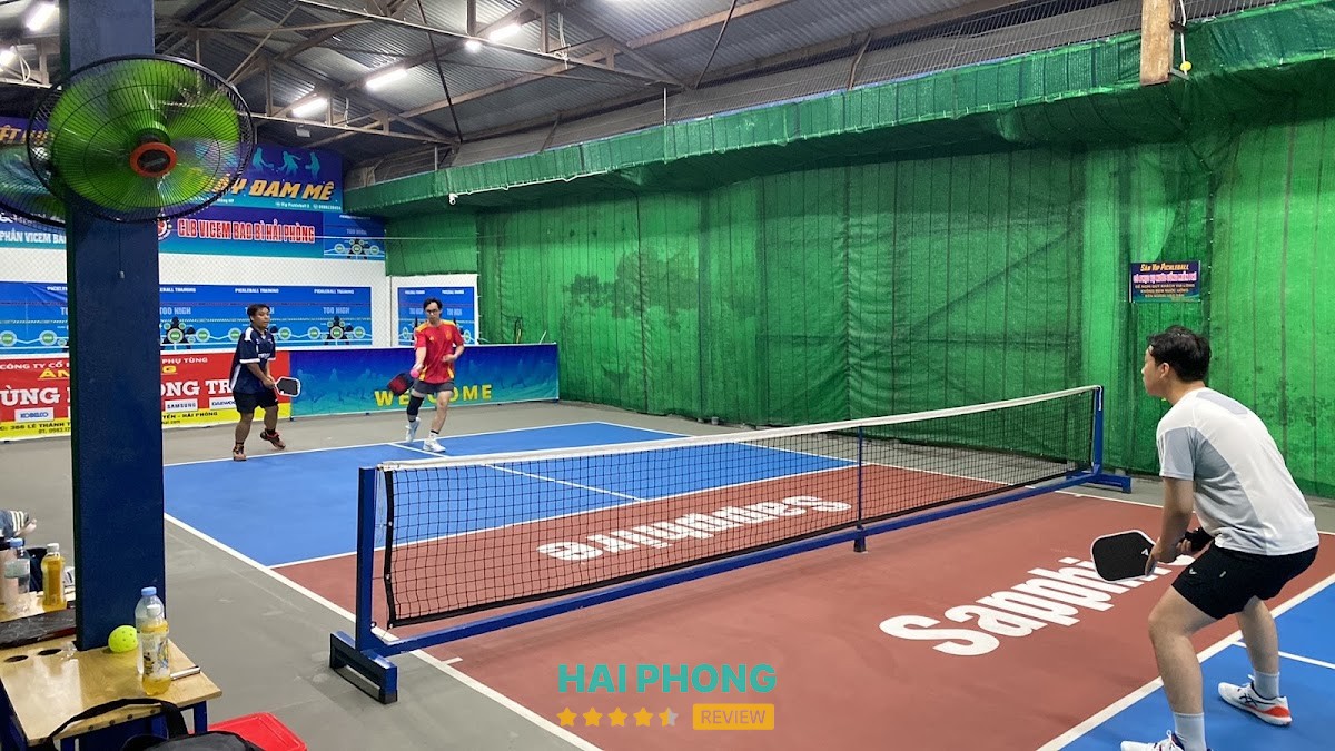 Sân VIP Pickleball Bao Bì Xi Măng Hồng Bàng