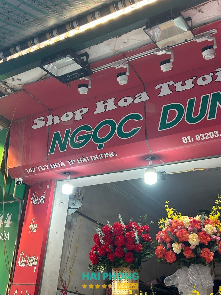 Hình ảnh thực tế cửa hàng hoa Ngọc Dung