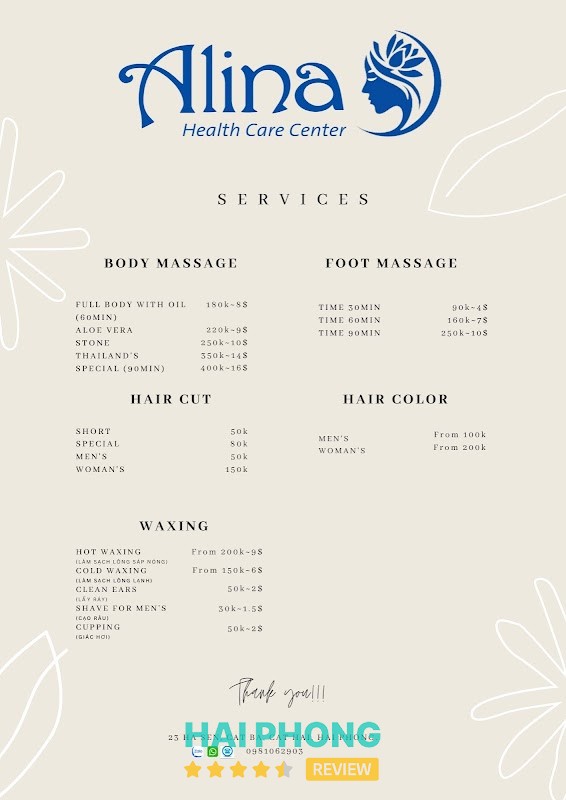 Alina Spa Cát Hải