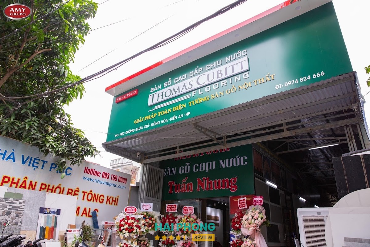 Showroom sàn gỗ chịu nước Tuấn Nhung Hải Phòng